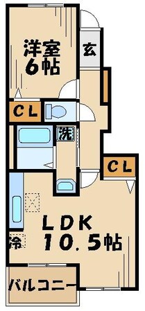 フラン・フィオーレBの物件間取画像